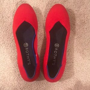 Rothy’s Cherry Red 10.5 flats